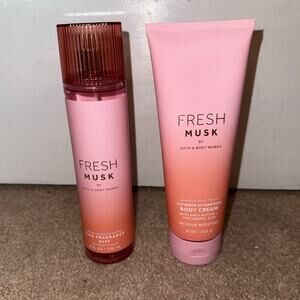 New Bath & Body Works Fresh Musk Collection Set
